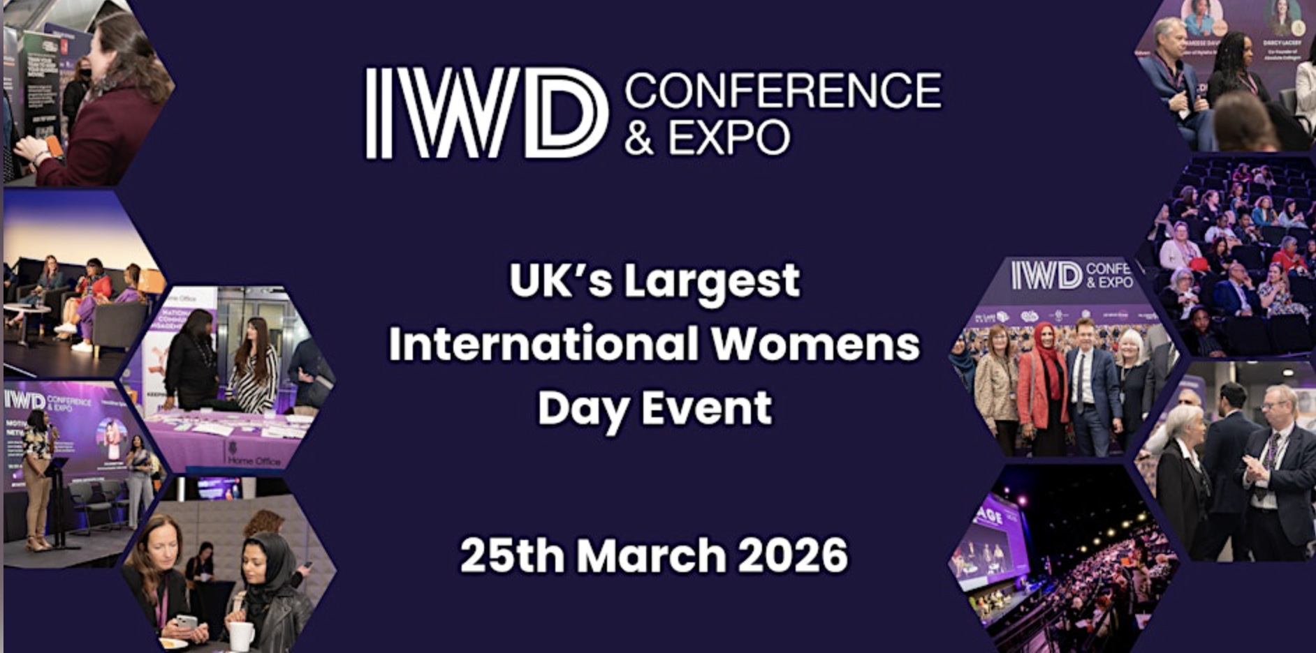 IWD Conference & Expo – UK’s largest International Women’s Day event, 25 March 2026.